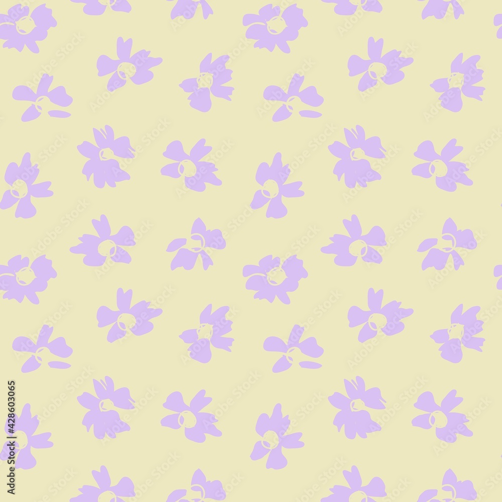 Pastel Botanical Floral Seamless Pattern Background Pastel Botanical Floral Seamless Pattern Background