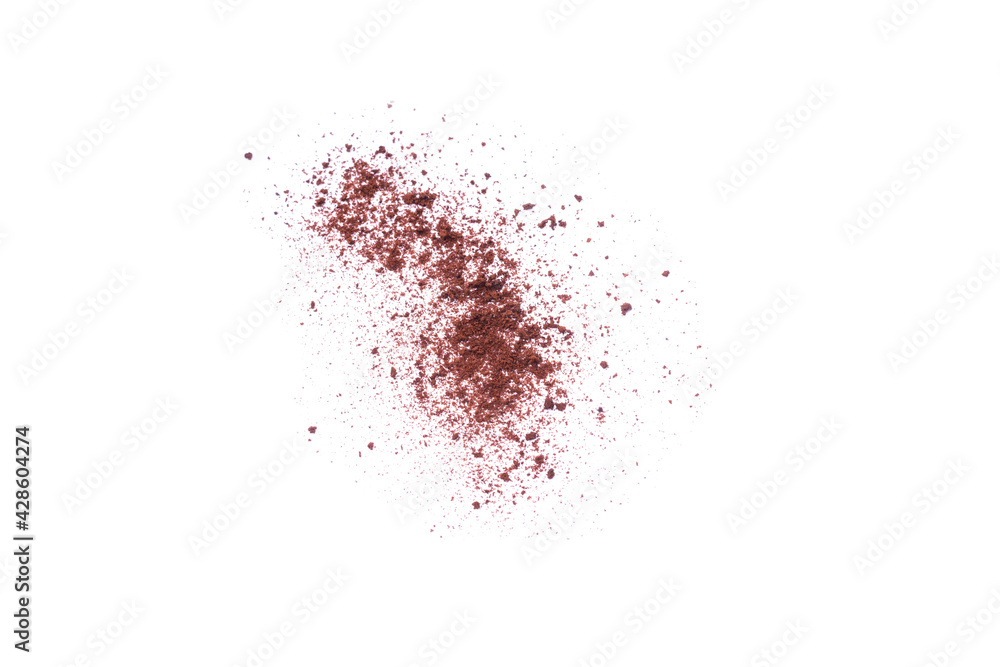 Coffee or chocolate powder Instant coffee, pile of powdered isolated on white background Coffee or chocolate powder Instant coffee, pile of powdered isolated on white background