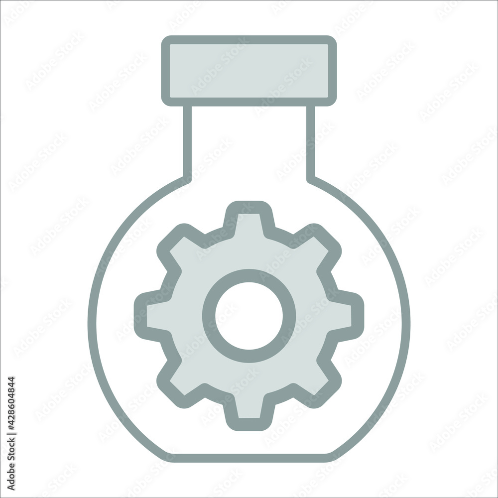experiment management icon modern illustration experiment management icon modern illustration