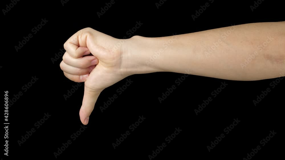 Hand Gesturing Dislike Symbol With Alpha Channel
Hand Gesturing Dislike Symbol With Alpha Channel