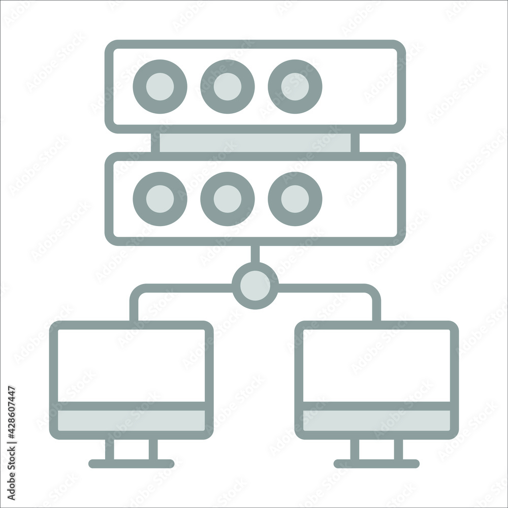 network connection icon modern illustration network connection icon modern illustration