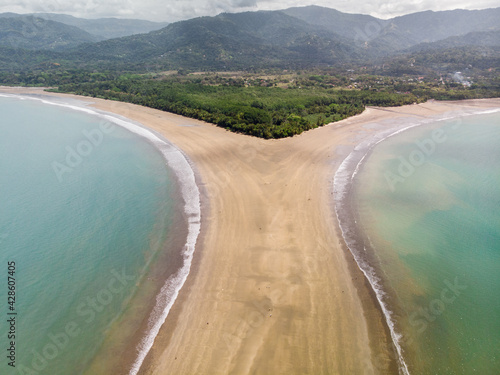 Aerial view of Marino Ballena National Park