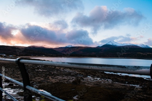 lake and mountains Scotland landscapes © Ben