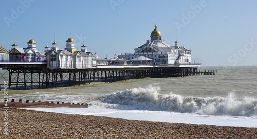Eastbourne Pier and waves