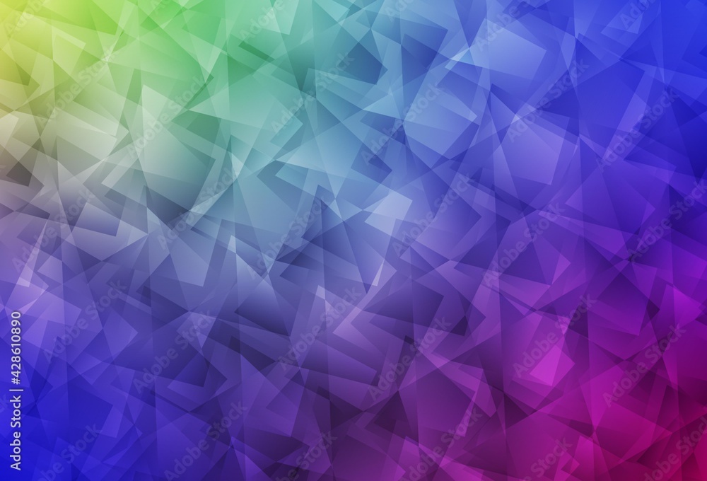 Light Multicolor vector abstract polygonal pattern.