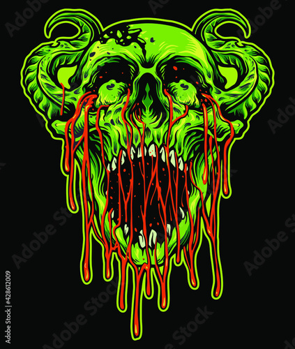 green skull