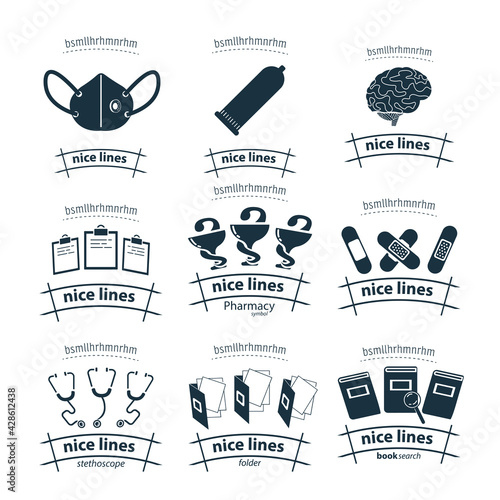 Healthcare and medical icon set with sperm, thermometer, lungs, brain, doctor, laboratory, virus