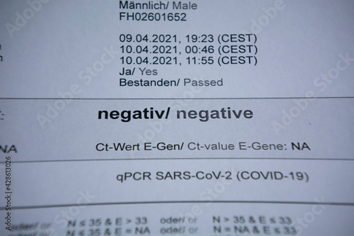 Covid-19 Negative Test