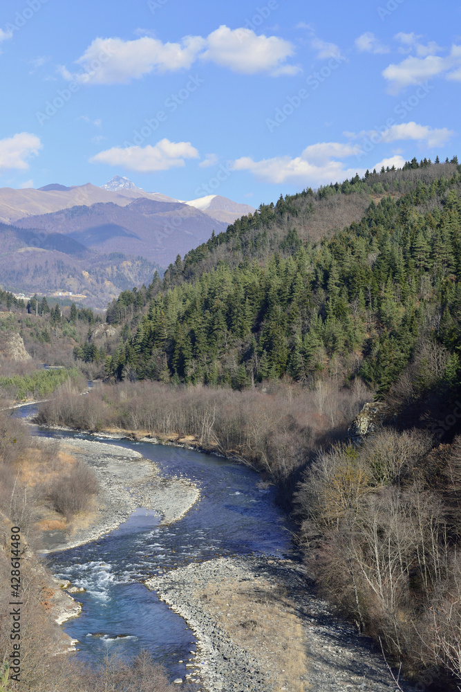 Golden autumn in the Caucasus mountains Golden autumn in the Caucasus mountains