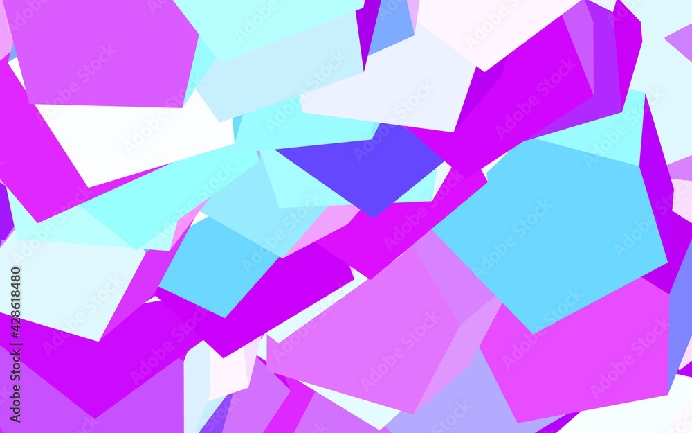 Light Blue, Green vector layout with hexagonal shapes. Light Blue, Green vector layout with hexagonal shapes.