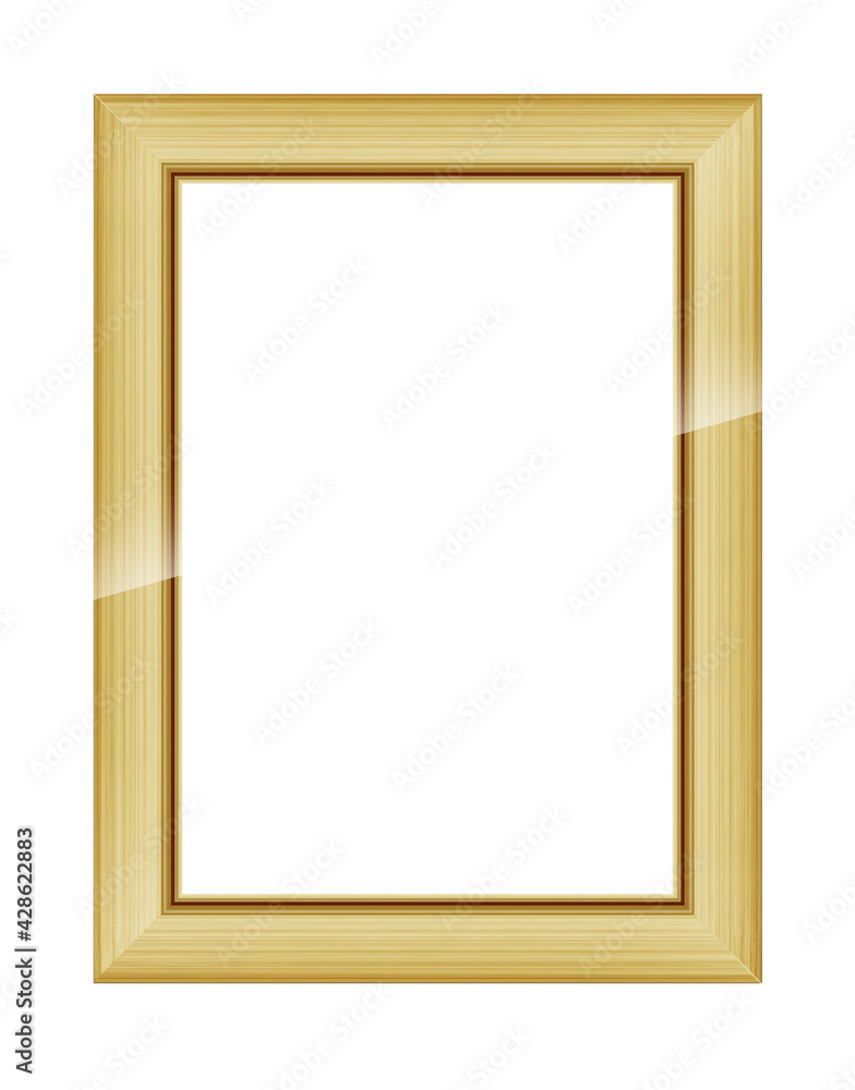 Gold wooden frame for picture or photo Gold wooden frame for picture or photo