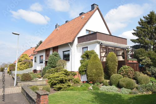 Doppelhaus der Nachkriegszeit in Lindhorst photo