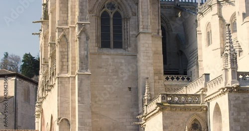 Burgos Cathedral, UNESCO World Heritage Site, Burgos, Spain, rising shot photo