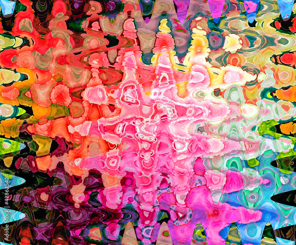 Obraz premium Pink ripples