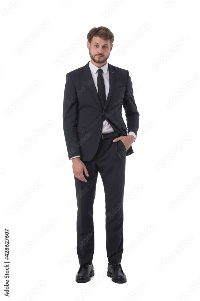Young business man portrait on white Young business man portrait on white