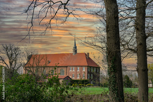 Obraz na płótnie Zwillbrocker Venn Kirche w salonie