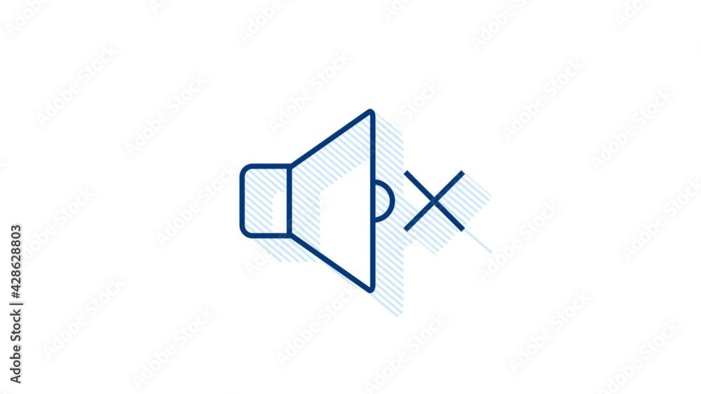 Music icon in flat style. Music, voice, record icon. Motion graphics. Music icon in flat style. Music, voice, record icon. Motion graphics.