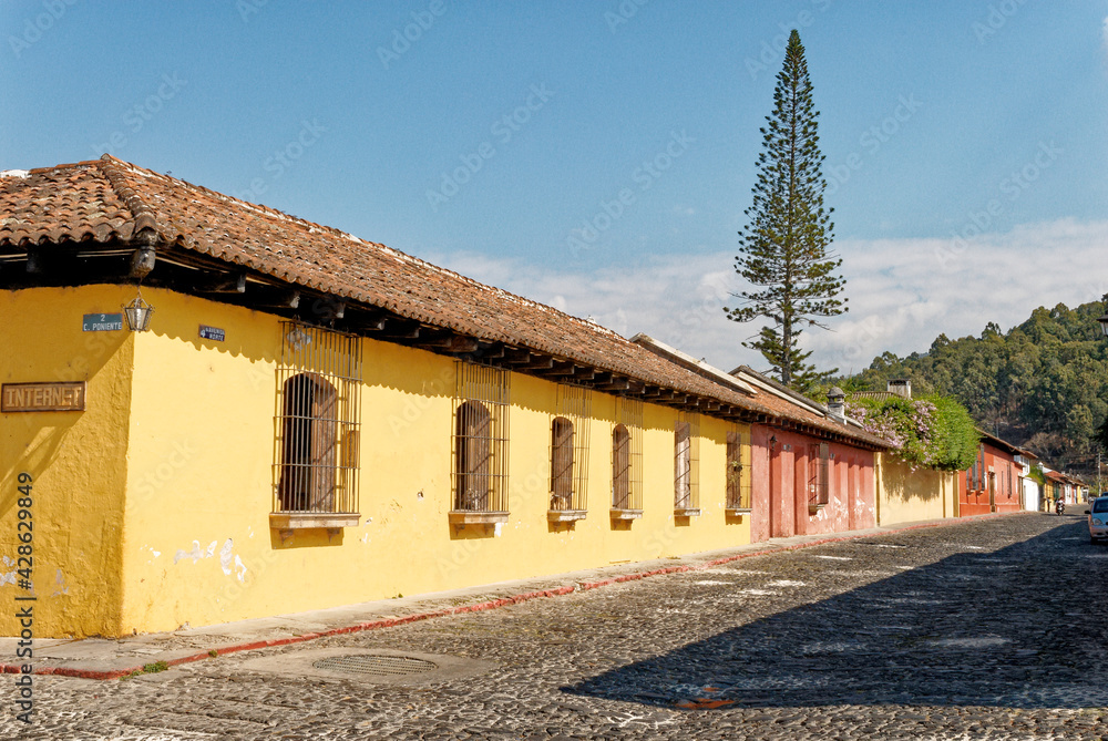 Street of Antigua - Guatemala - Central America Street of Antigua - Guatemala - Central America