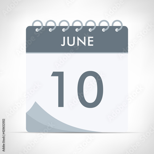 June 10 - Calendar Icon