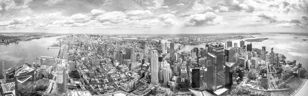 View over New York City Island Manhattan, USA 