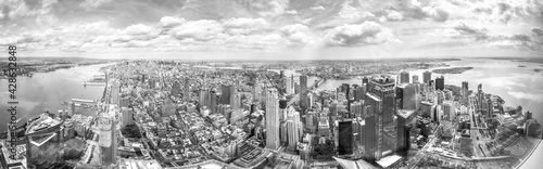 View over New York City Island Manhattan  USA 