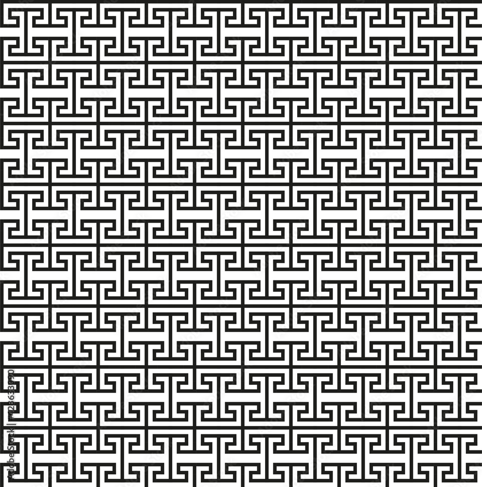 Greek key seamless pattern. Geometric meander. Abstract vector vintage background Greek key seamless pattern. Geometric meander. Abstract vector vintage background