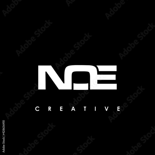 NOE Letter Initial Logo Design Template Vector Illustration