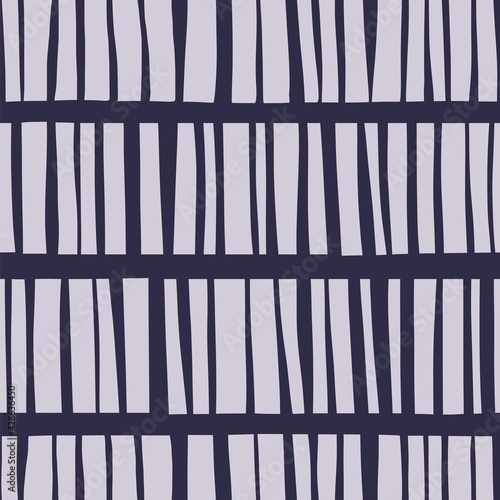 Wallpaper Mural Vectical stripes seamless pattern. Vector geometry repeat simple design. Modern line ornament for fabric Torontodigital.ca