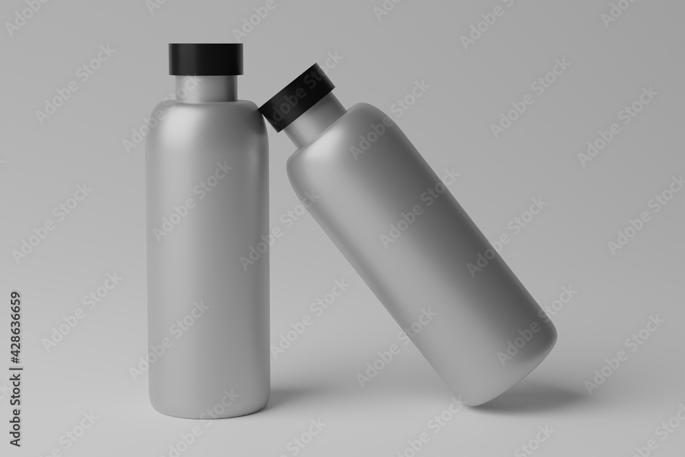 3D Illustration. Blank Bottle Mockup 3D Illustration. Blank Bottle Mockup