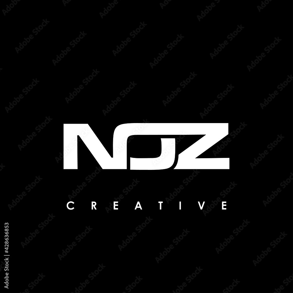 NOZ Letter Initial Logo Design Template Vector Illustration