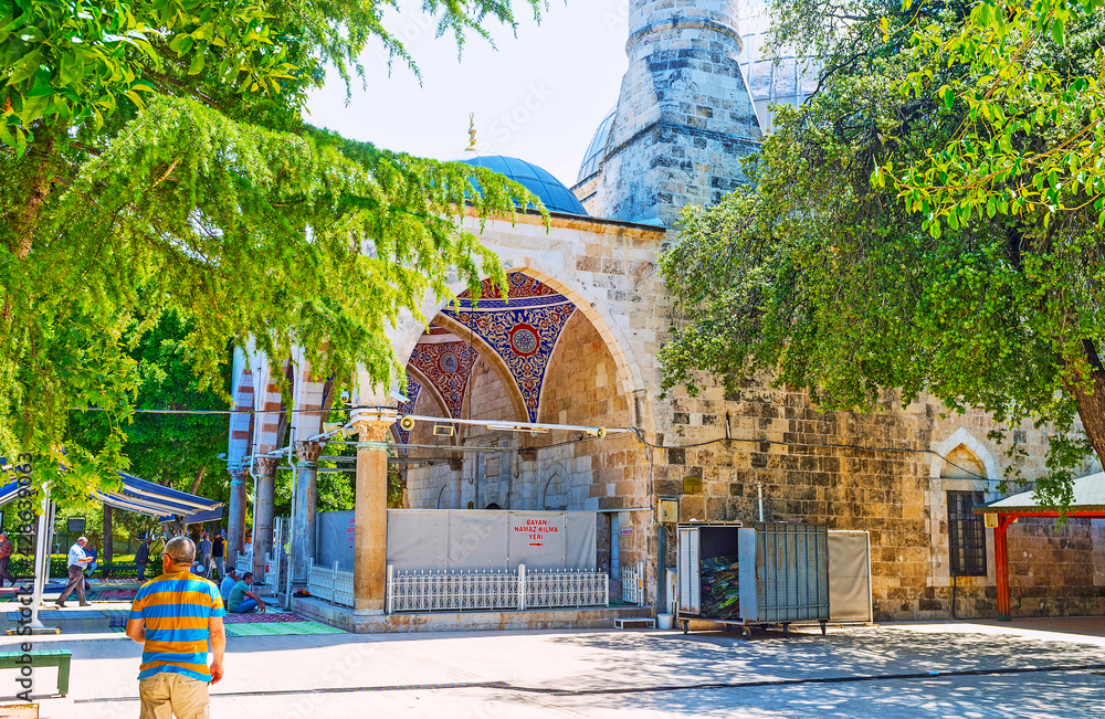 Naklejka premium The Muratpasa mosque in Antalya, Turkey