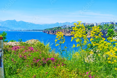 The seascape of Antalya, Turkey photo