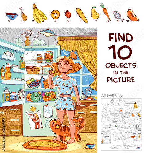 Find 10 objects in the picture. Girl eating a piece of cake
