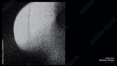 Abstract Shades Square shape volume, Vector EPS