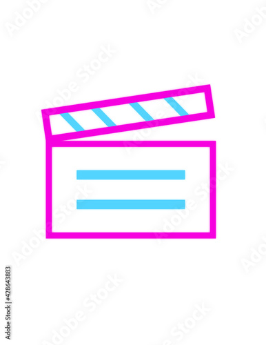 Neon Filmklappe