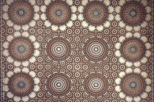 Traditional and handicraft zellige (tile) in Morocco