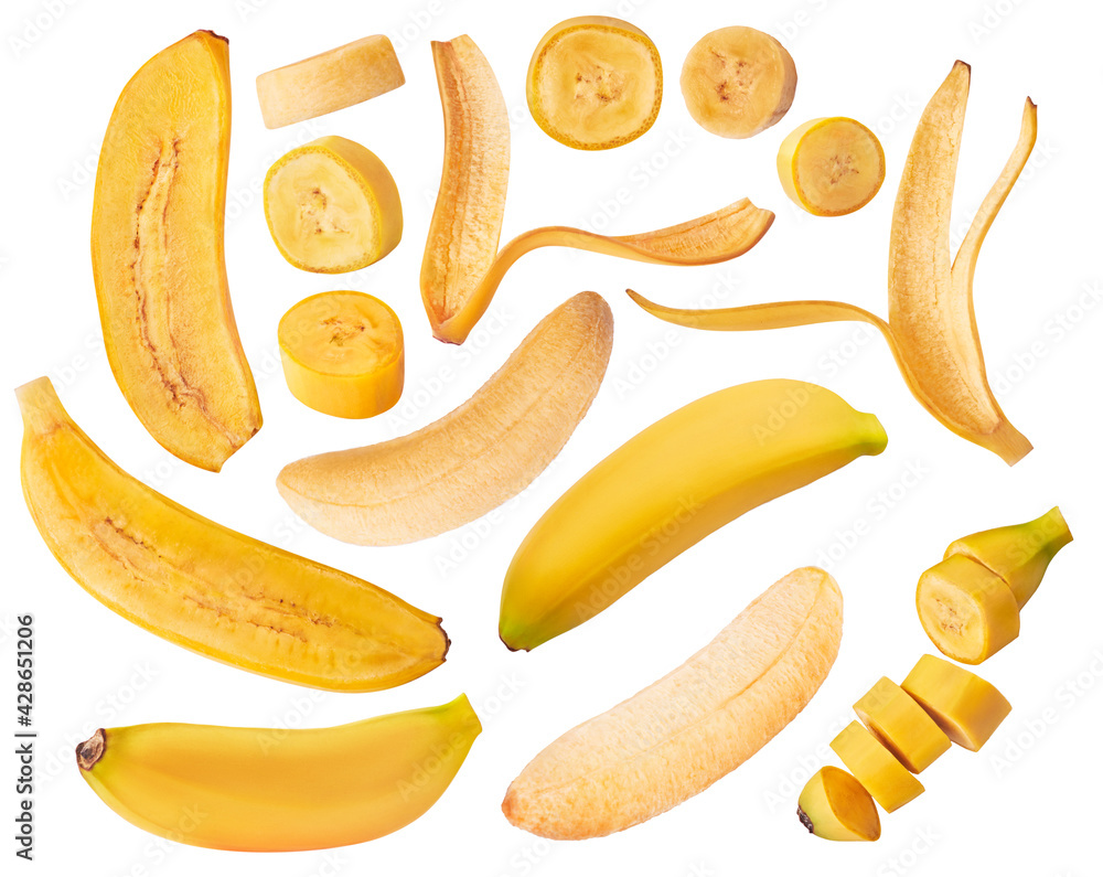 Fresh ripe yellow bananas