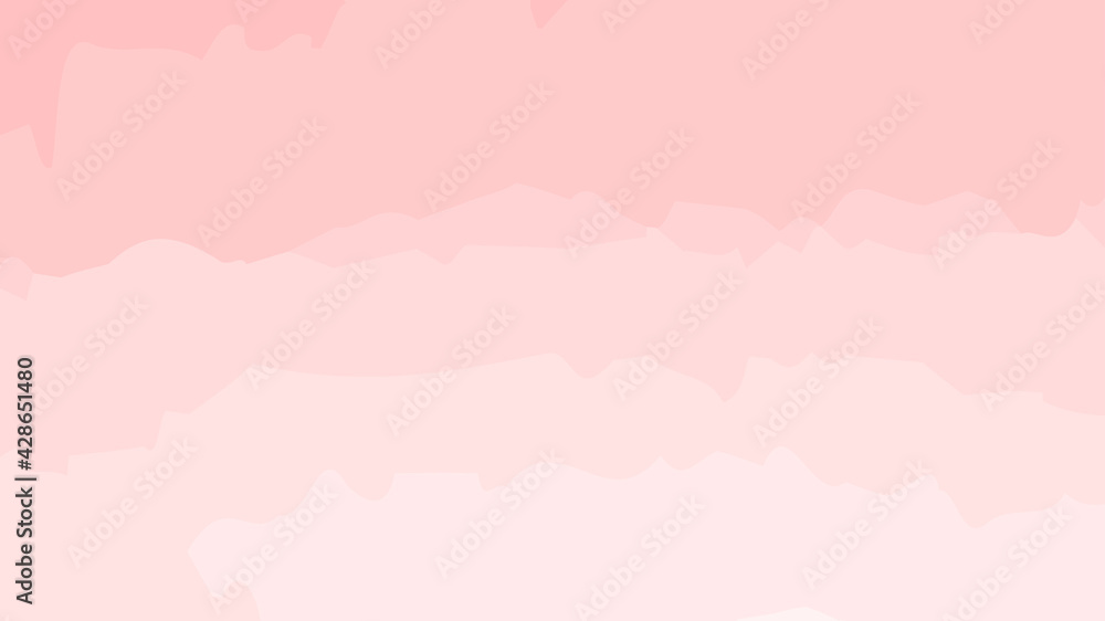 Soft pink pastel background vector with watercolor waves, gradient design for landing, website, computer wallpaper, presentation, flyer, banner, booklet