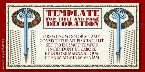 Vector template flyer, invitations or greeting cards.