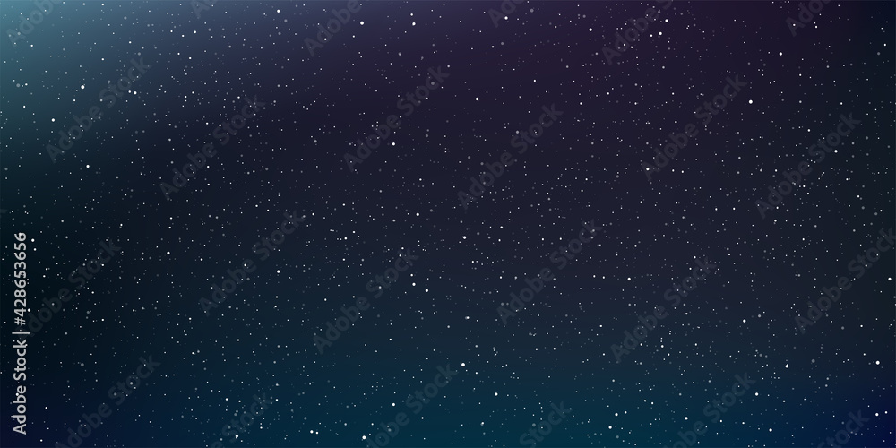 Realistic galaxy sky, Starry nights with bright shiny stars, Shining stars in the dark sky. Vector illustration. Realistic galaxy sky, Starry nights with bright shiny stars, Shining stars in the dark sky. Vector illustration.