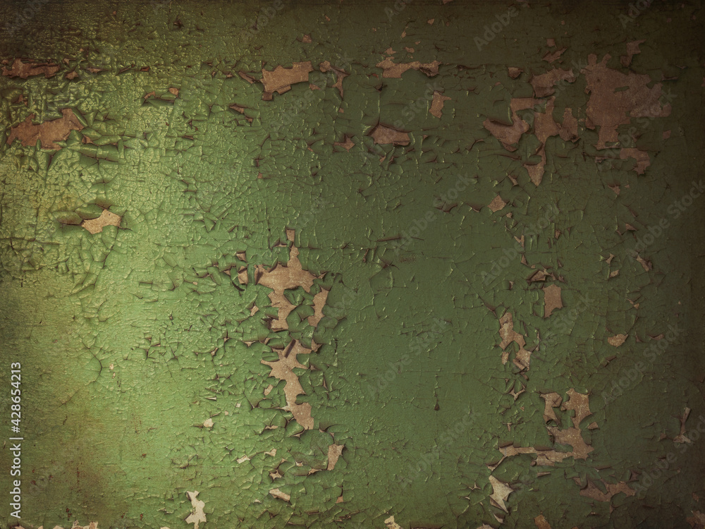 closeup view on cracked paint of an abandoned house. closeup view on cracked paint of an abandoned house.