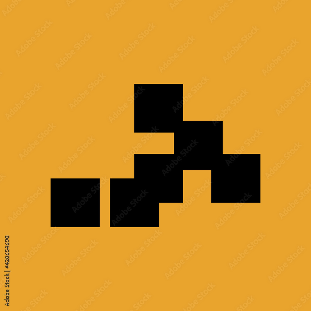 Big Black Blocks logo icon. New modern art illustration. Great Simple Product cover card design. Big Black Blocks logo icon. New modern art illustration. Great Simple Product cover card design.