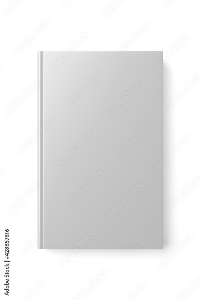 Blank book isolated on white background. 3D illustration mock-up Blank book isolated on white background. 3D illustration mock-up