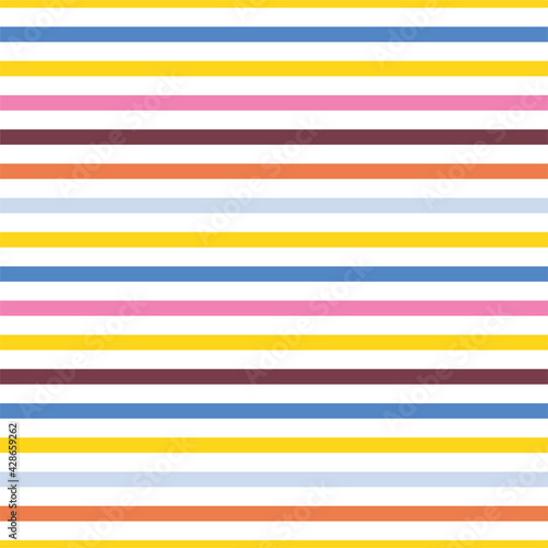 Wallpaper Mural Seamless vector geometric colorful striped pattern background. Torontodigital.ca