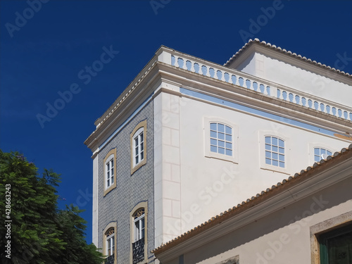 Beautiful center of the city of Lagos, Algarve, Portugal with tiled house