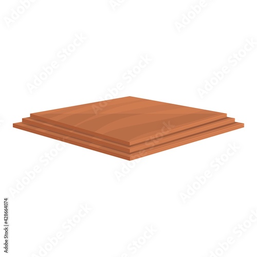 Plywood instrument icon. Cartoon of Plywood instrument vector icon for web design isolated on white background