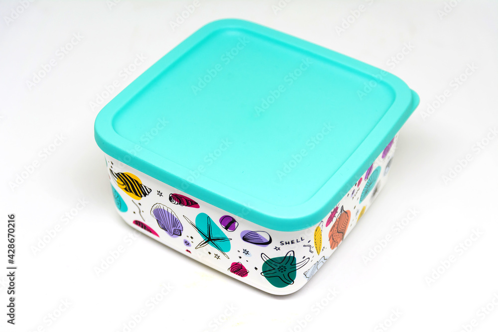 Stanly, Alexandria/Egypt - Apr 18, 2021: Tupperware cubix set summer design  - Tupperware products is an American brand specializing in plastic  products. - Image Stock Photo | Adobe Stock