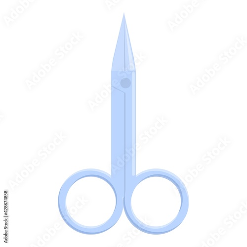 Home pedicure scissors icon. Cartoon of Home pedicure scissors vector icon for web design isolated on white background