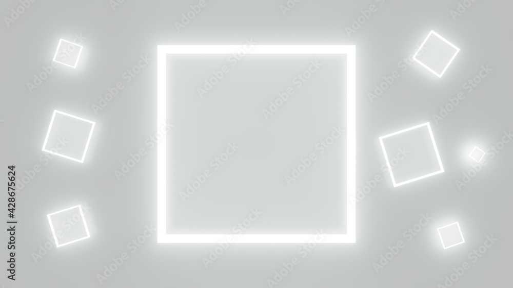 Minimal 3D illustration of neon lights Minimal 3D illustration of neon lights