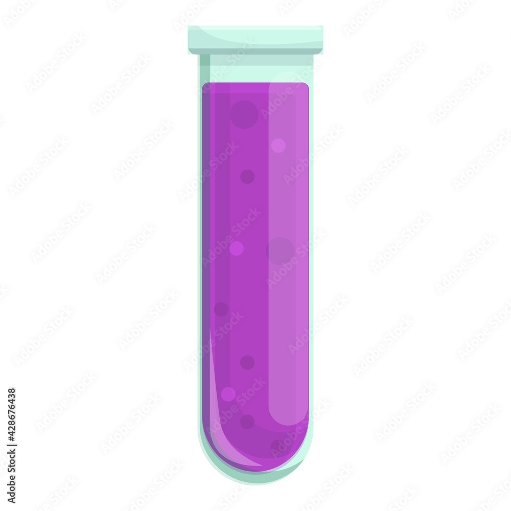 Lab scientist test tube icon. Cartoon of Lab scientist test tube vector icon for web design isolated on white background Lab scientist test tube icon. Cartoon of Lab scientist test tube vector icon for web design isolated on white background